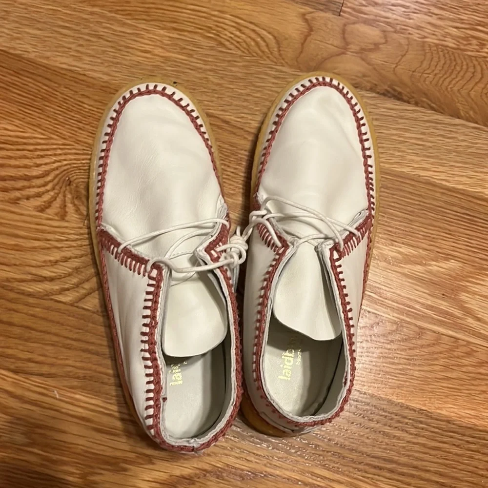 New Anthropologie Laidback London Crochet Accented Booties- white size 39 or 9